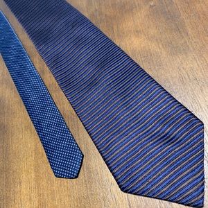 Striped silk neck tie